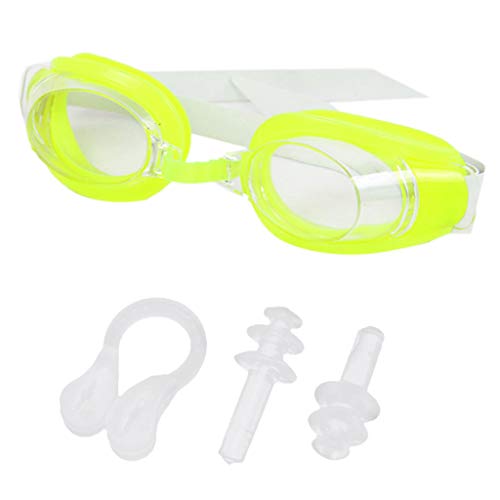 Schwimmbrille für Damen und Herren, Erwachsene, wasserdicht, beschlagfrei, UV-Schutz, breite Schutzbrille, Kinder-Schwimmbrille, Schwimmbrille für Kinder, großer Rahmenschutz von Osdhezcn