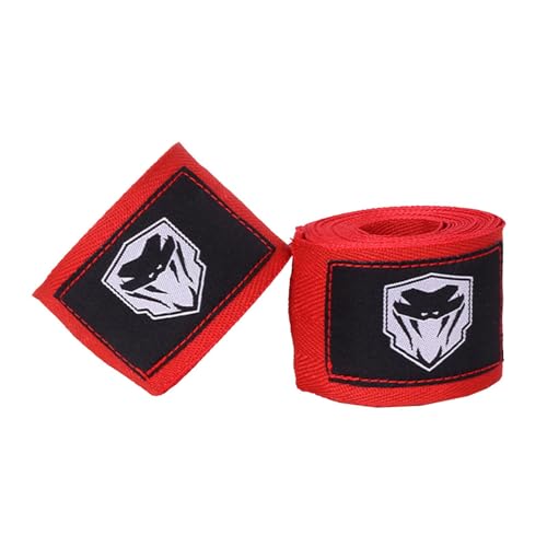 Oshhni 2 Stück Boxbandagen Boxbandagen Speed Bag Stanztraining 5M Boxbandagen Handgelenkschutz für Training Taekwondo, Rot von Oshhni