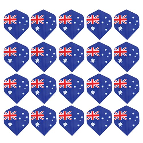 Oshhni 20 Stück Flights Flights Standard für Darts, Nationalflaggenmuster, Australien von Oshhni