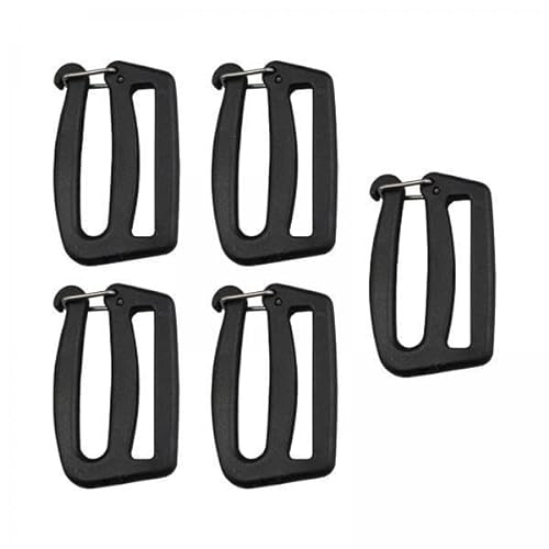 Oshhni 4X Gurtband Haken, Gurtband Verbindungsclips, Schlüsselanhänger Clip Haken für Rucksackgurt von Oshhni