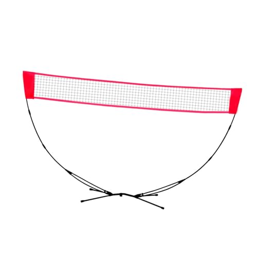 Oshhni Badmintonnetz, Ersatz-Tennisnetz, Maschennetz für Garten, Wettkampf, Hof, Outdoor, Rot von Oshhni