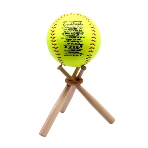Oshhni Baseball-Halter, Holz-Display-Rack, Aufbewahrung, Schreibtisch-Organizer für Sportbälle, Schlafzimmer, Stil c von Oshhni