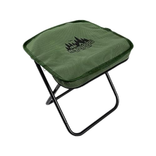 Oshhni Campinghocker, Kleiner Klappstuhl, tragbarer Stuhl, Mini-Klapphocker zum Grillen, Grün von Oshhni