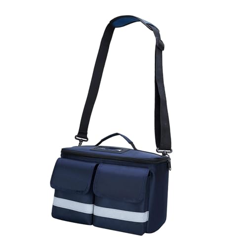 Oshhni Erste-Hilfe-Tasche, Erste-Hilfe-Kit-Tasche, leer, Notfall-Kit-Koffer, First-Responder-Tasche für die Reise, Dunkelblau von Oshhni