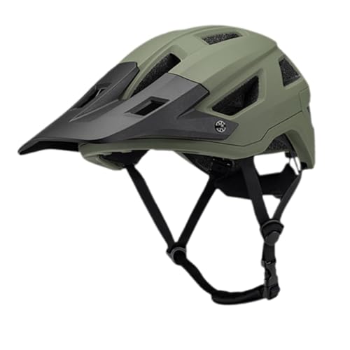 Oshhni Fahrradhelm, Mountainbike-Helm, Schutzkomfort für Männer und Frauen, Straßen-Kopfumfang verstellbar, Fahrradhelm, Grün von Oshhni