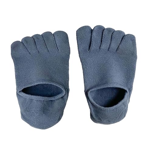 Oshhni Fünf-Finger-Socken, leichte, weiche Sport-Kurzsocken zum Joggen, Zuhause, Freizeit, Blau von Oshhni