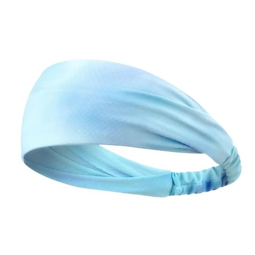 Oshhni Kinder-Sport-Stirnbänder, Workout-Haarband, rutschfestes Lauf-Stirnband, Schweißband für, Reiten, Teenager, Reisen, Blau von Oshhni