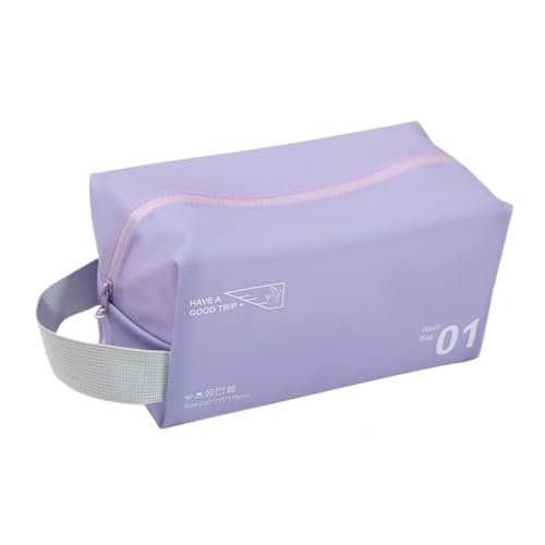 Oshhni Reise-Kulturtasche, Geschenk für Frauen und Männer, Badezimmertasche, wasserdichte Rasiertasche, violett von Oshhni