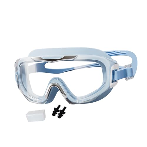 Oshhni Schwimmbrille mit Ohrstöpsel, Schwimmbrille Schwimmbrille Brille für Erwachsene im Freien, Blau von Oshhni
