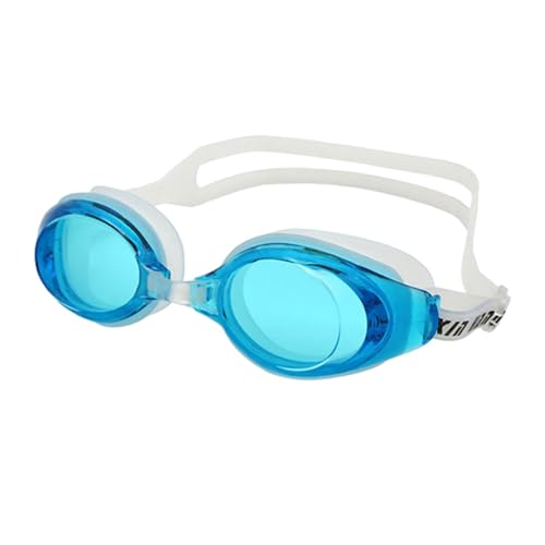 Oshhni Schwimmbrillen, auslaufsicher, klare Sicht, Wasser, Poolbrille, Schwimmbrille, Anti-Beschlag-Schwimmbrille für Männer und Frauen, blauer See von Oshhni