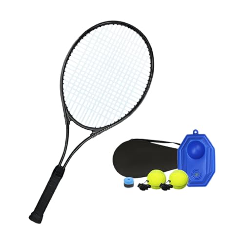 Oshhni Solo-Tennistrainer, Ball, Tennis-Trainingsgerät, Tennis-Rebounder-Kit, professionelles Selbsttraining für Kinder und Erwachsene, Schwarz von Oshhni