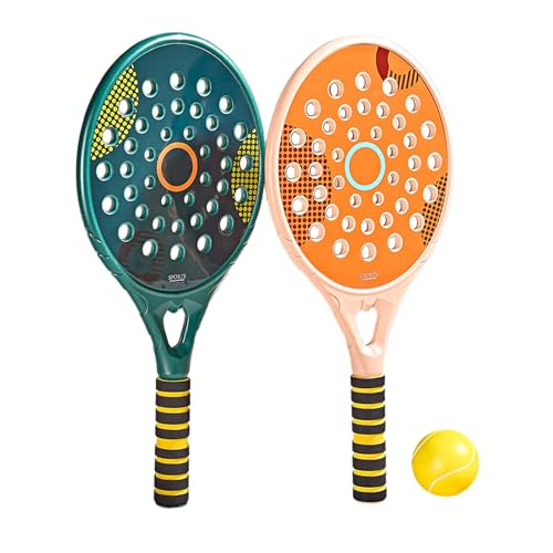 Oshhni Strand-Tennisschläger für Kinder, leichtes Sportgerät mit Sportball für den Spielplatz im Garten von Oshhni