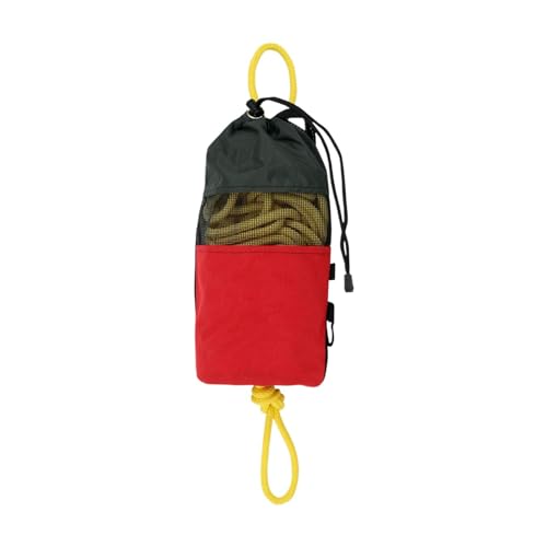 Oshhni Throwable Rope Throw Bag Wurfsäcke für Wasser mit Seil Seilwurfsack für schwimmfähiges Schlauchboot, Rot von Oshhni