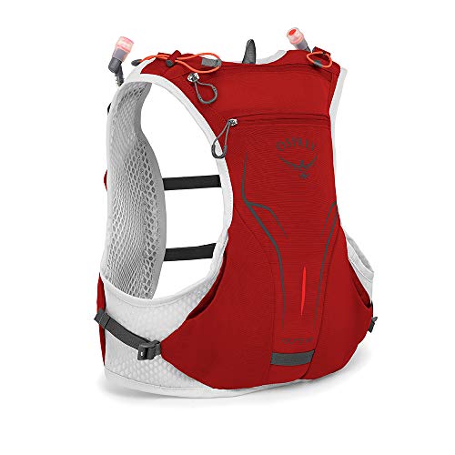 Osprey Duro 1.5 unisex Laufrucksack mit zwei Hydraulics™ 250-ml-Softflaschen - Phoenix Red (M/L) von Osprey