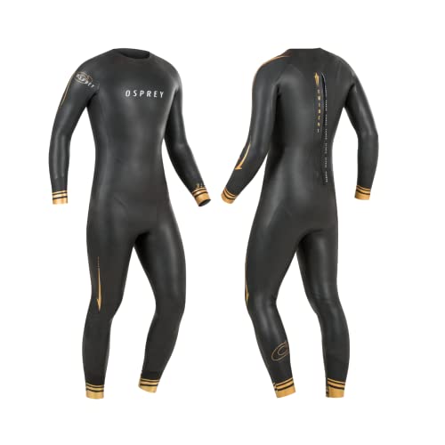 Osprey Herren Wst0064 Trident Triathlon Sommer Ganzkörper-Neoprenanzug, 3 mm Tri-Suit, L, Schwarz, L von Osprey