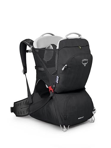 Osprey Poco Child Carriers - Deluxe child cokpit - Buil-in sunshade - Breathable Suspension - Adjustable Fit - Mashine Washable drool pad - Bluesign approved materials,Black von Osprey
