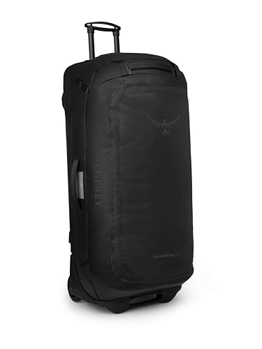 Osprey Transporter Reisetasche mit Rädern, 120 l, Raven Black, Raven Black, 120 l, Rabenschwarz, L, 120 Liter von Osprey