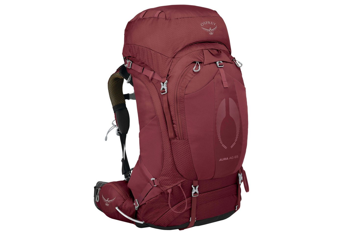 Osprey Trekkingrucksack Aura AG 65 Women WXS/S - Trekkingrucksack 82 cm (berry sorbet red) von Osprey