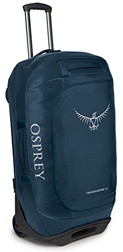 Osprey Unisex – Erwachsene Rolling Transporter 90 Duffel Bag, Venturi Blue, O/S von Osprey