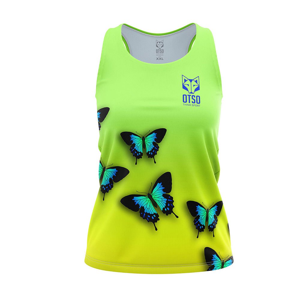 Otso Butterfly Sleeveless T-shirt Gelb XS Frau von Otso