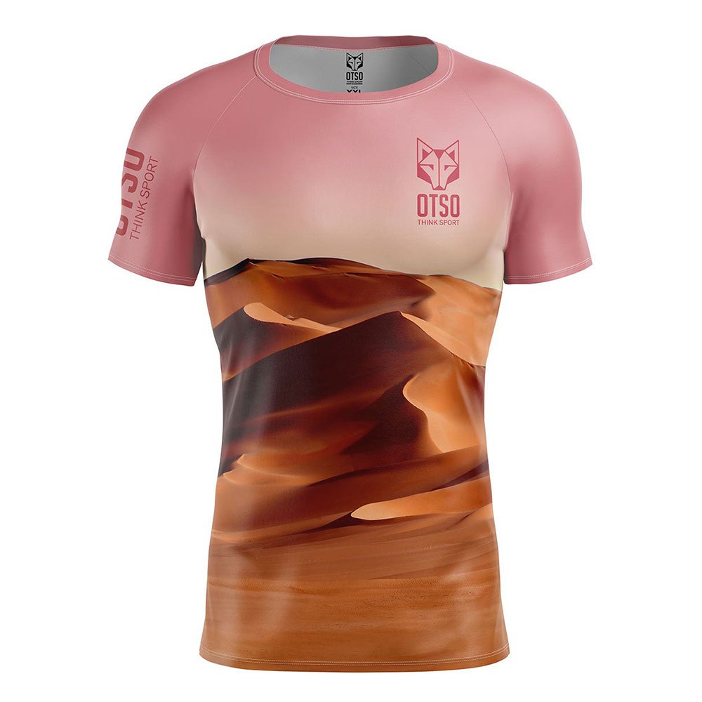 Otso Desert Short Sleeve T-shirt Rosa XL Mann von Otso