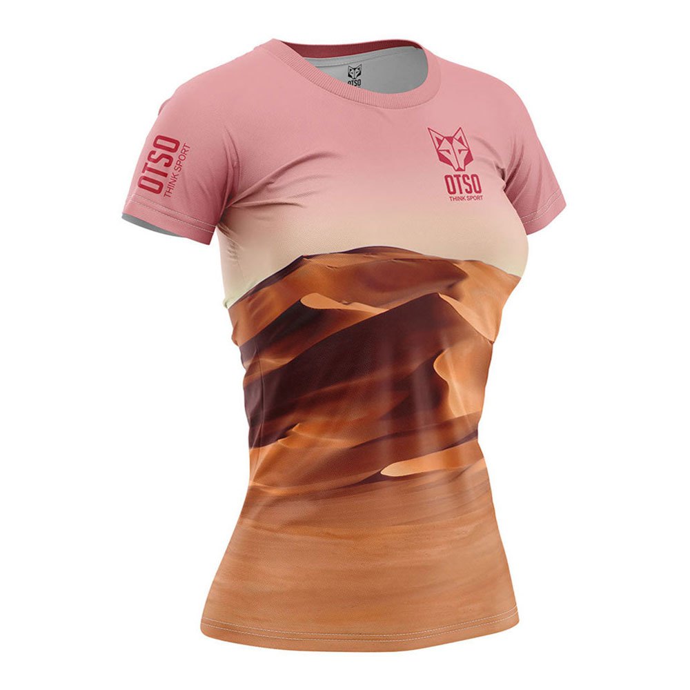 Otso Desert Short Sleeve T-shirt Rosa XS Frau von Otso