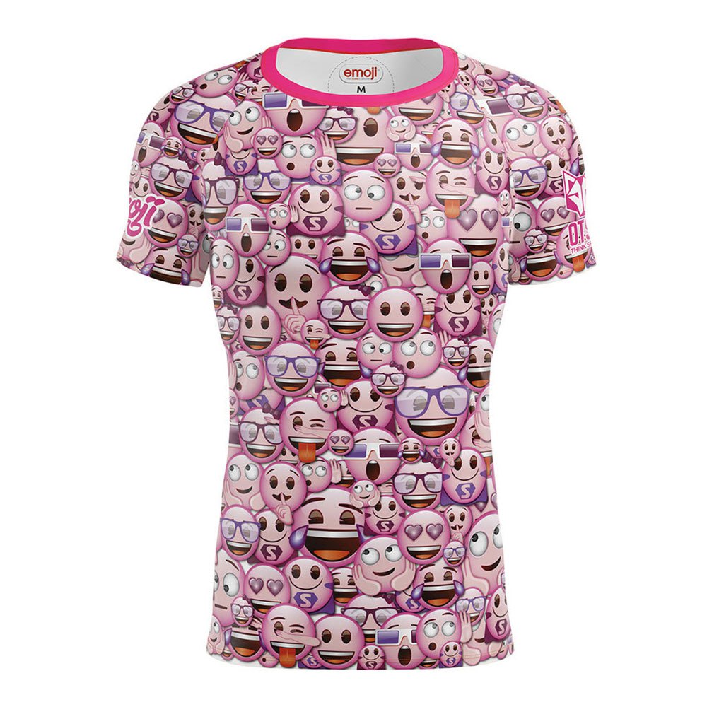 Otso Emoji Classic Pink Short Sleeve T-shirt Rosa XL Mann von Otso