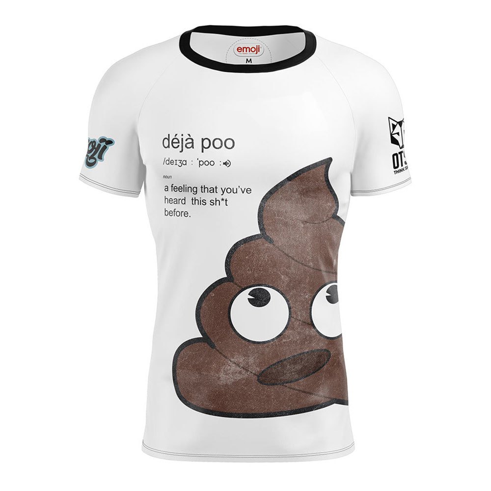 Otso Emoji Déjà Poo Short Sleeve T-shirt Weiß S Mann von Otso