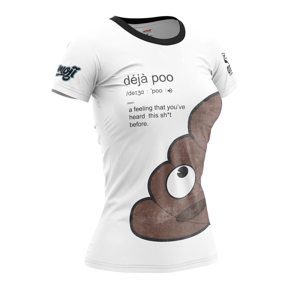 Otso Emoji Déjà Poo Short Sleeve T-shirt Weiß XS Frau von Otso