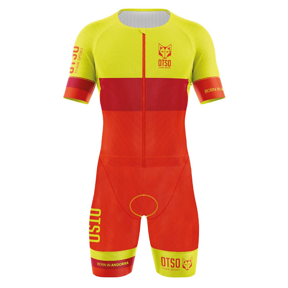 Otso Foc Short Sleeve Trisuit Rot XS Frau von Otso