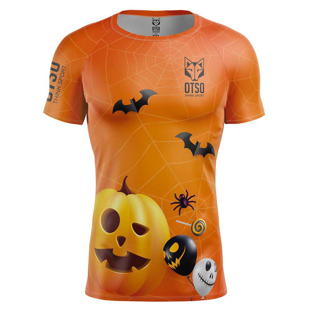 Otso Halloween Short Sleeve T-shirt Orange M Mann von Otso