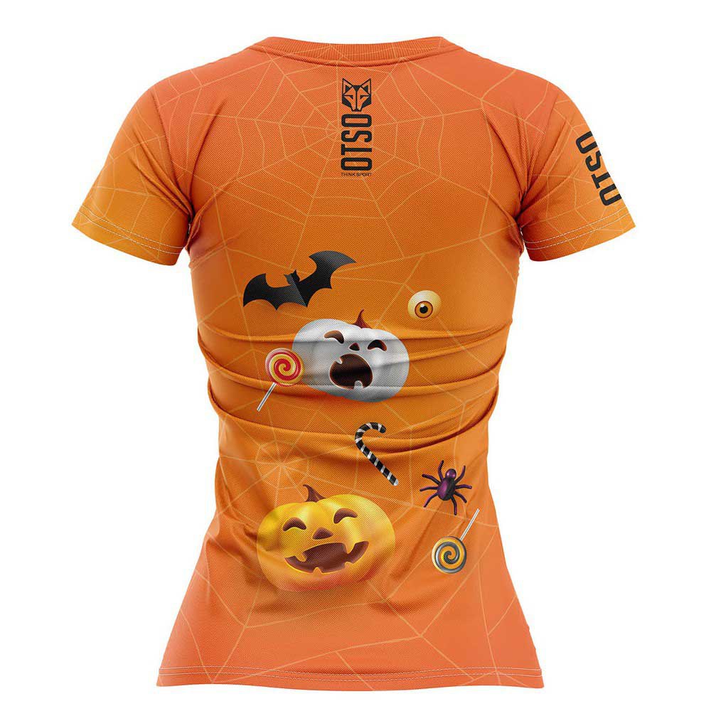 Otso Halloween Short Sleeve T-shirt Orange S Frau von Otso