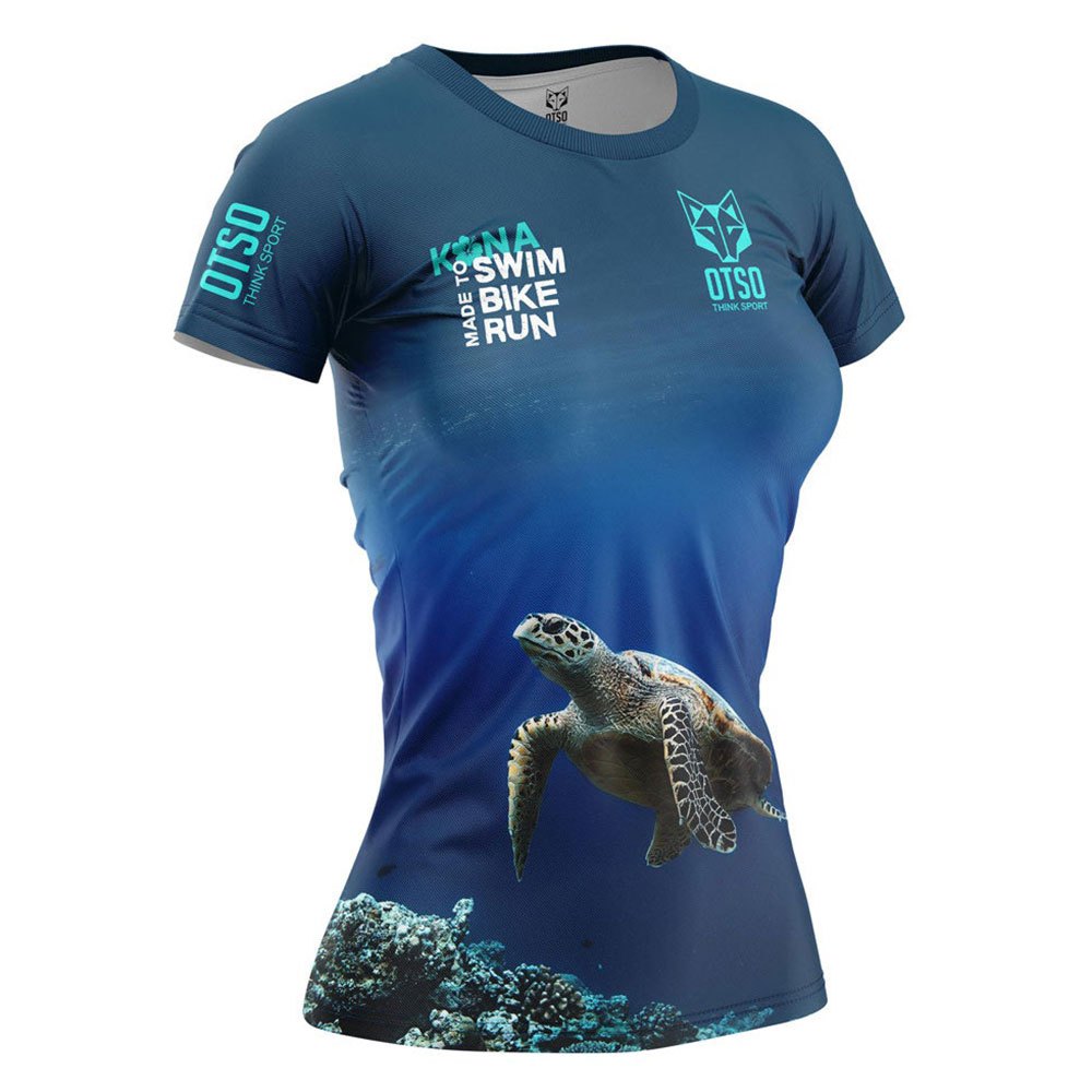 Otso Kona Turtles Short Sleeve T-shirt Blau XS Mann von Otso