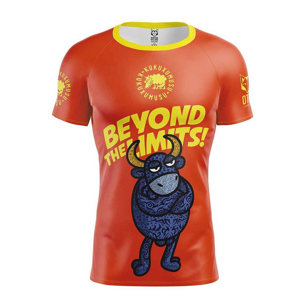 Otso Kukuxumusu Beyond The Limits Short Sleeve T-shirt Orange XL Mann von Otso