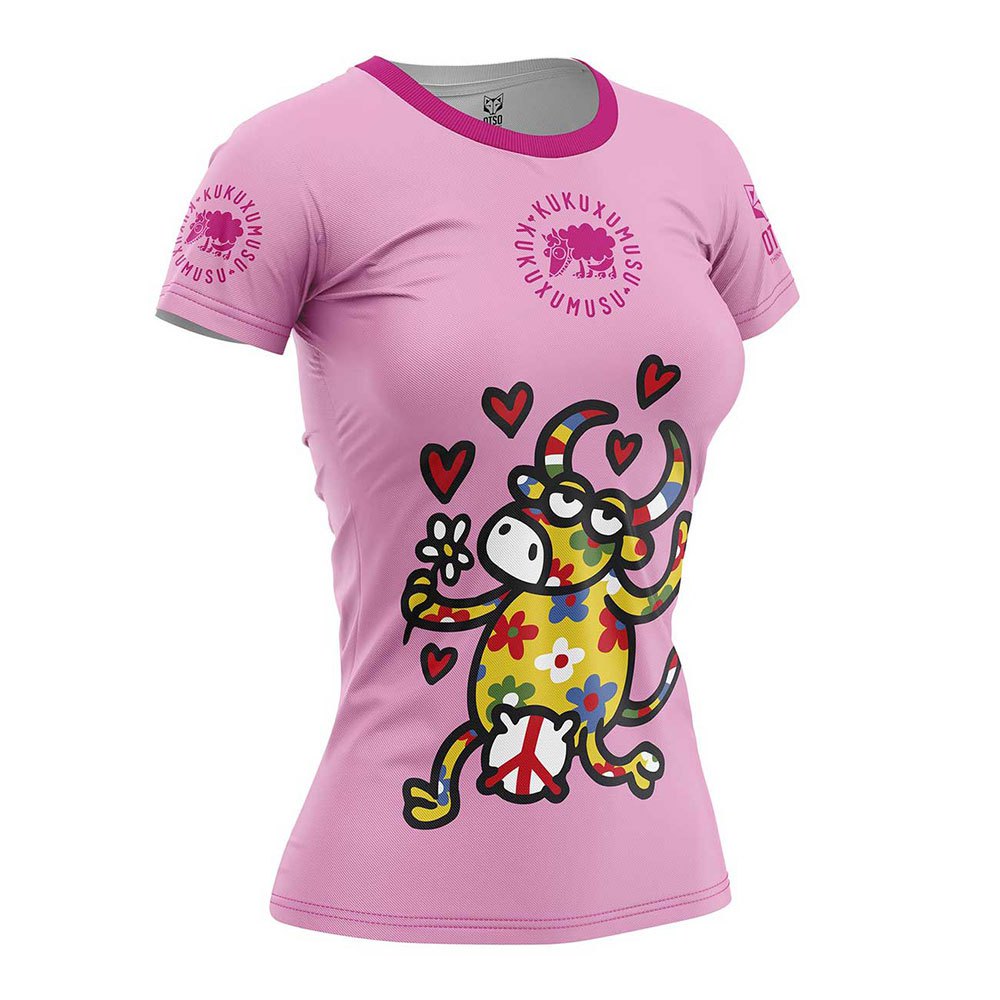 Otso Kukuxumusu Love Short Sleeve T-shirt Rosa XS Frau von Otso