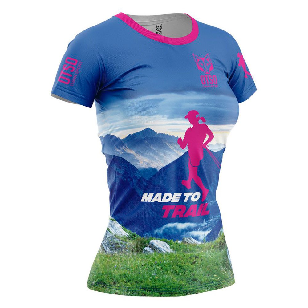 Otso Made To Trail Short Sleeve T-shirt Blau L Frau von Otso