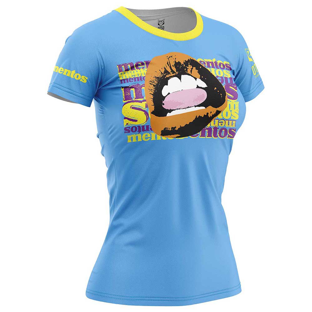 Otso Mentos Mouth Short Sleeve T-shirt Blau L Frau von Otso