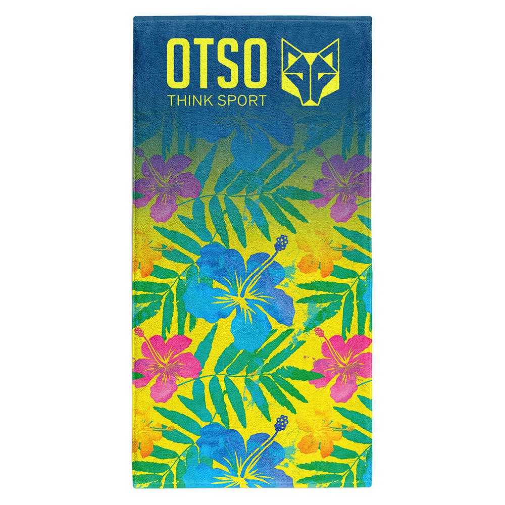 Otso Microbiber Floral Towel Blau von Otso