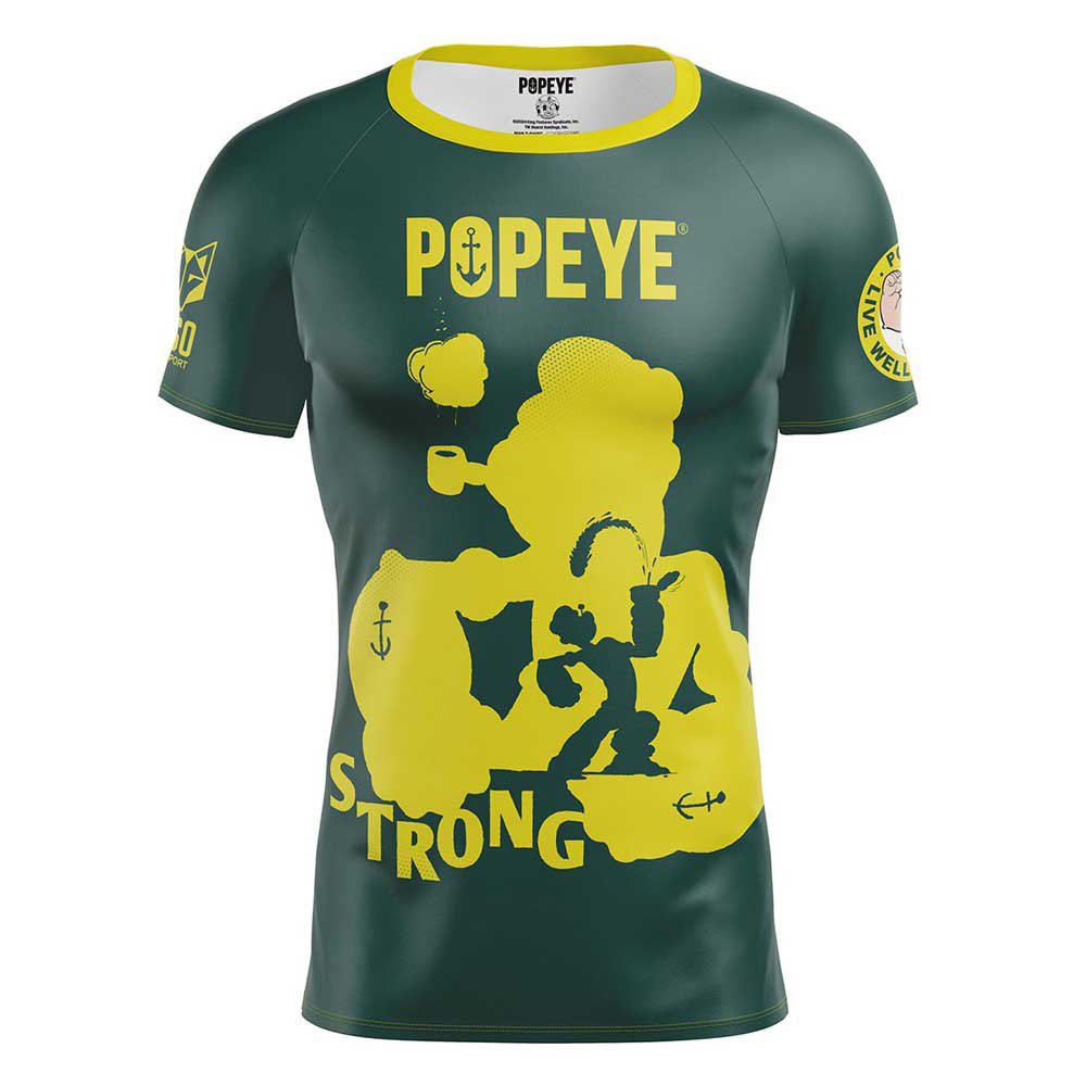 Otso Popeye Strong Short Sleeve T-shirt Gelb L Mann von Otso