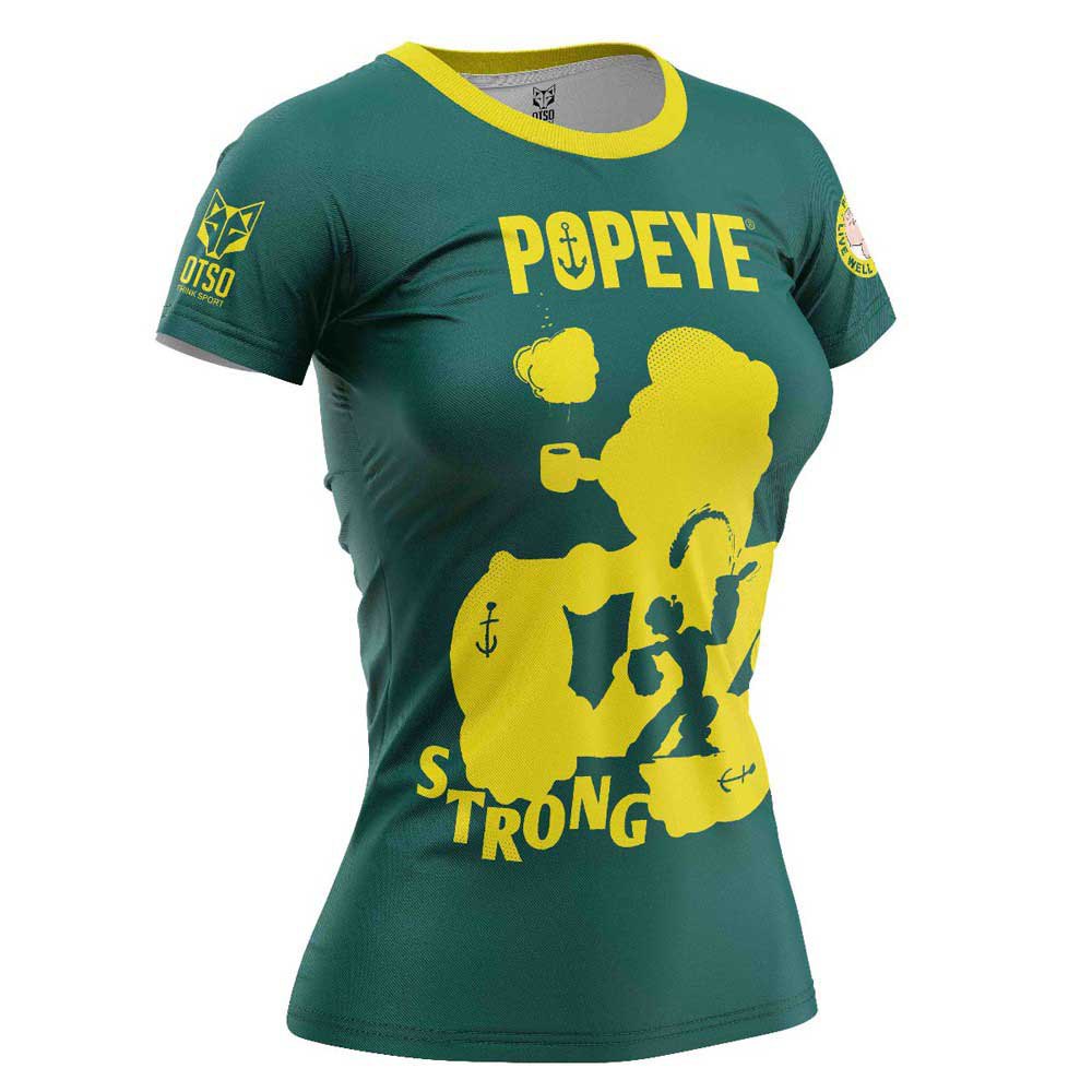 Otso Popeye Strong Short Sleeve T-shirt Beige S Frau von Otso
