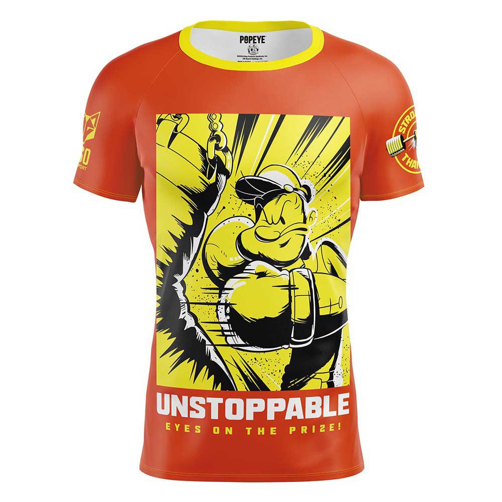 Otso Popeye Unstoppable Short Sleeve T-shirt Gelb S Mann von Otso