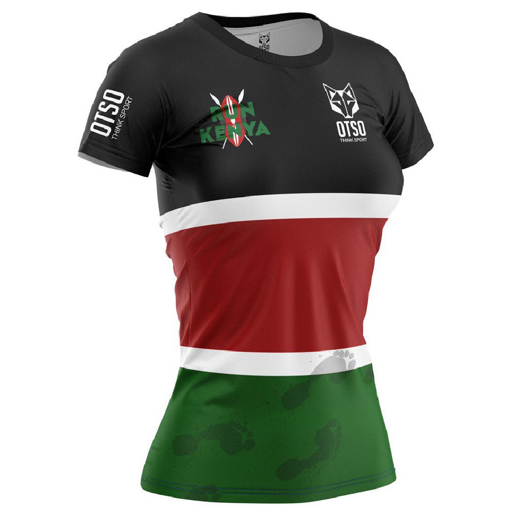 Otso Run Kenya Short Sleeve T-shirt Mehrfarbig S Frau von Otso