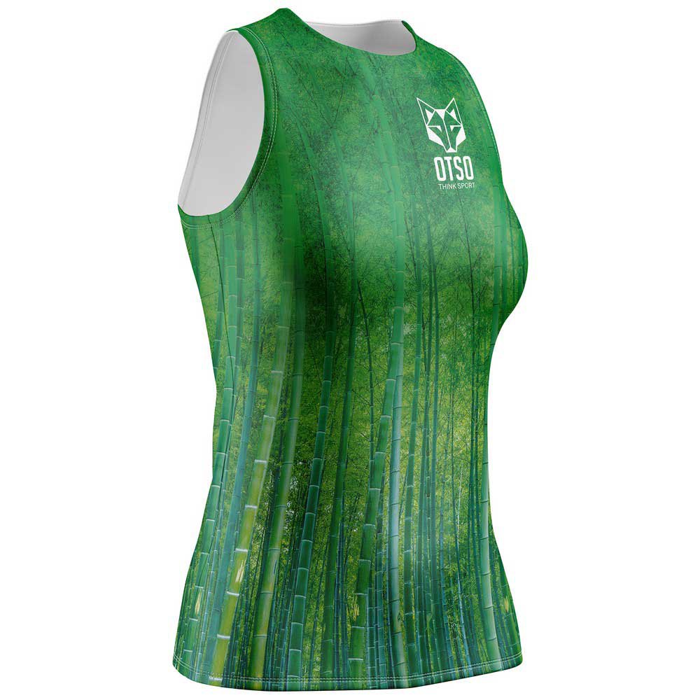 Otso Singlet Sleeveless T-shirt Grün M Frau von Otso