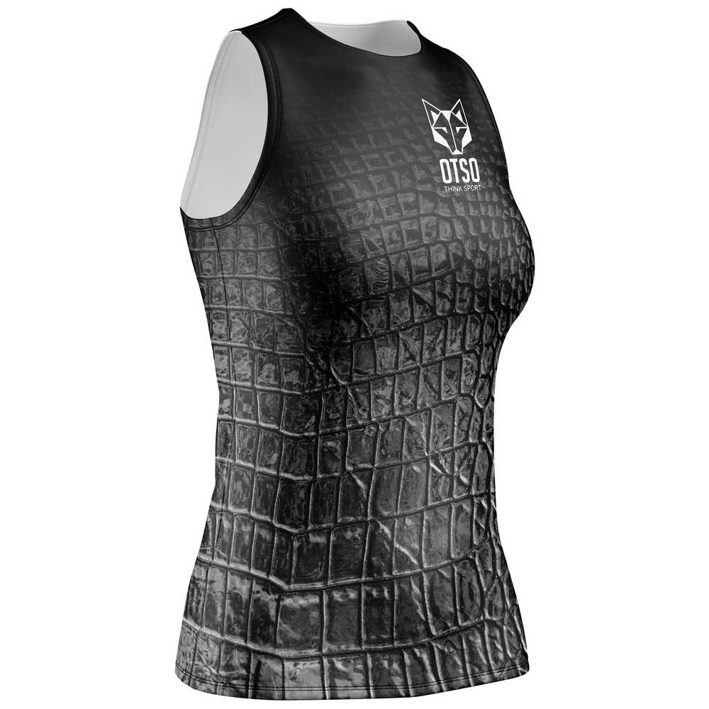 Otso Singlet Sleeveless T-shirt Schwarz M Frau von Otso