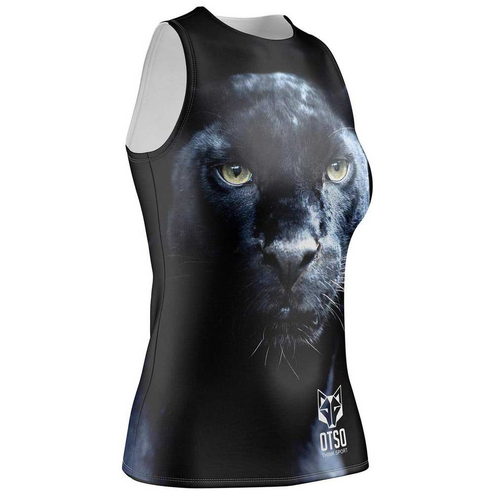 Otso Singlet Sleeveless T-shirt Schwarz S Frau von Otso