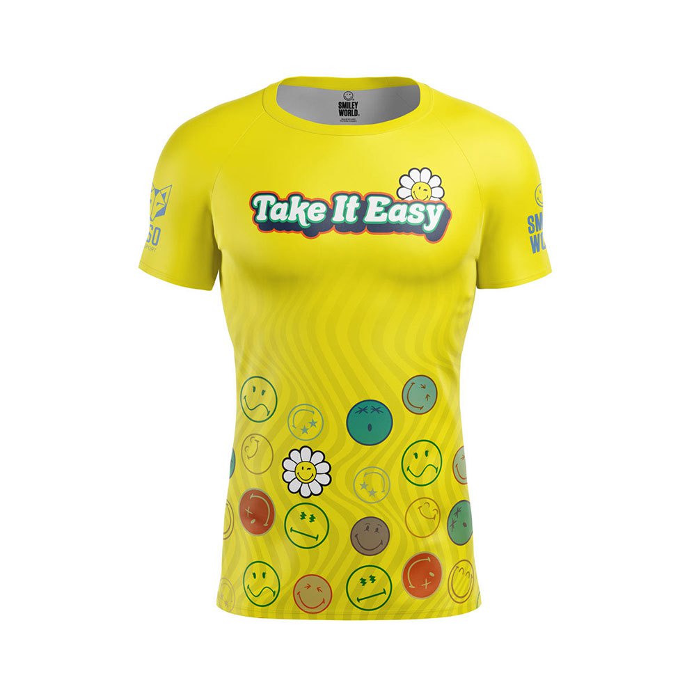 Otso Smileyworld Easy Short Sleeve T-shirt Gelb S Mann von Otso