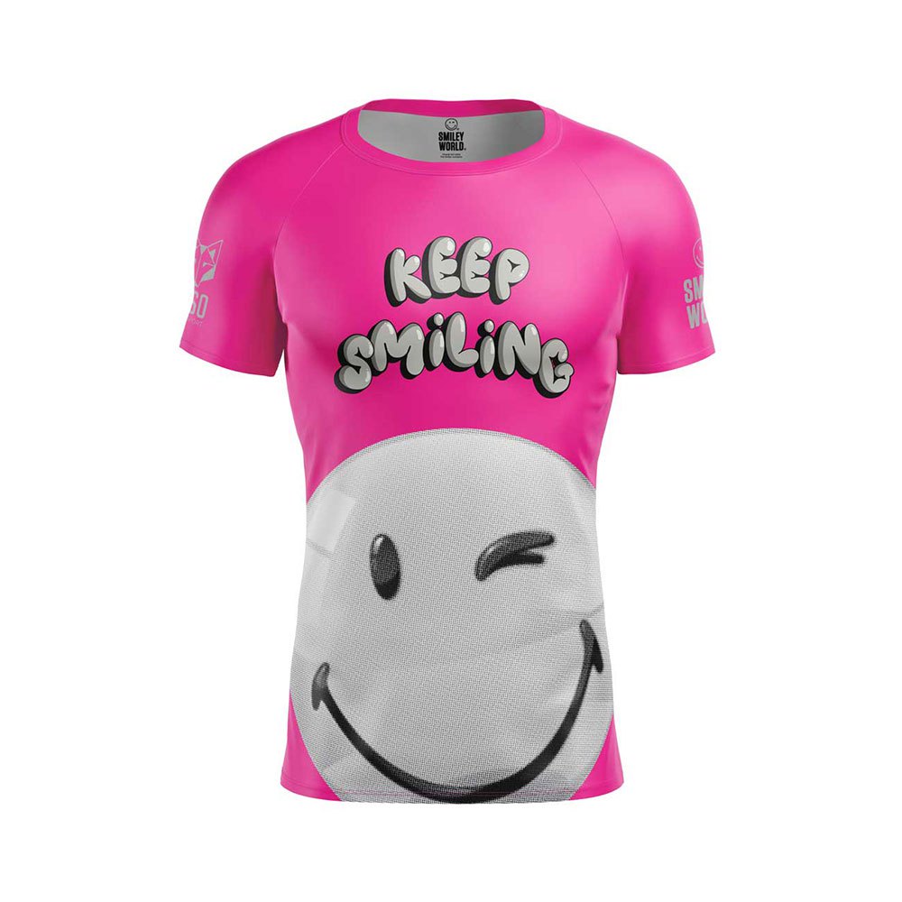 Otso Smileyworld Smiling Short Sleeve T-shirt Rosa XL Mann von Otso