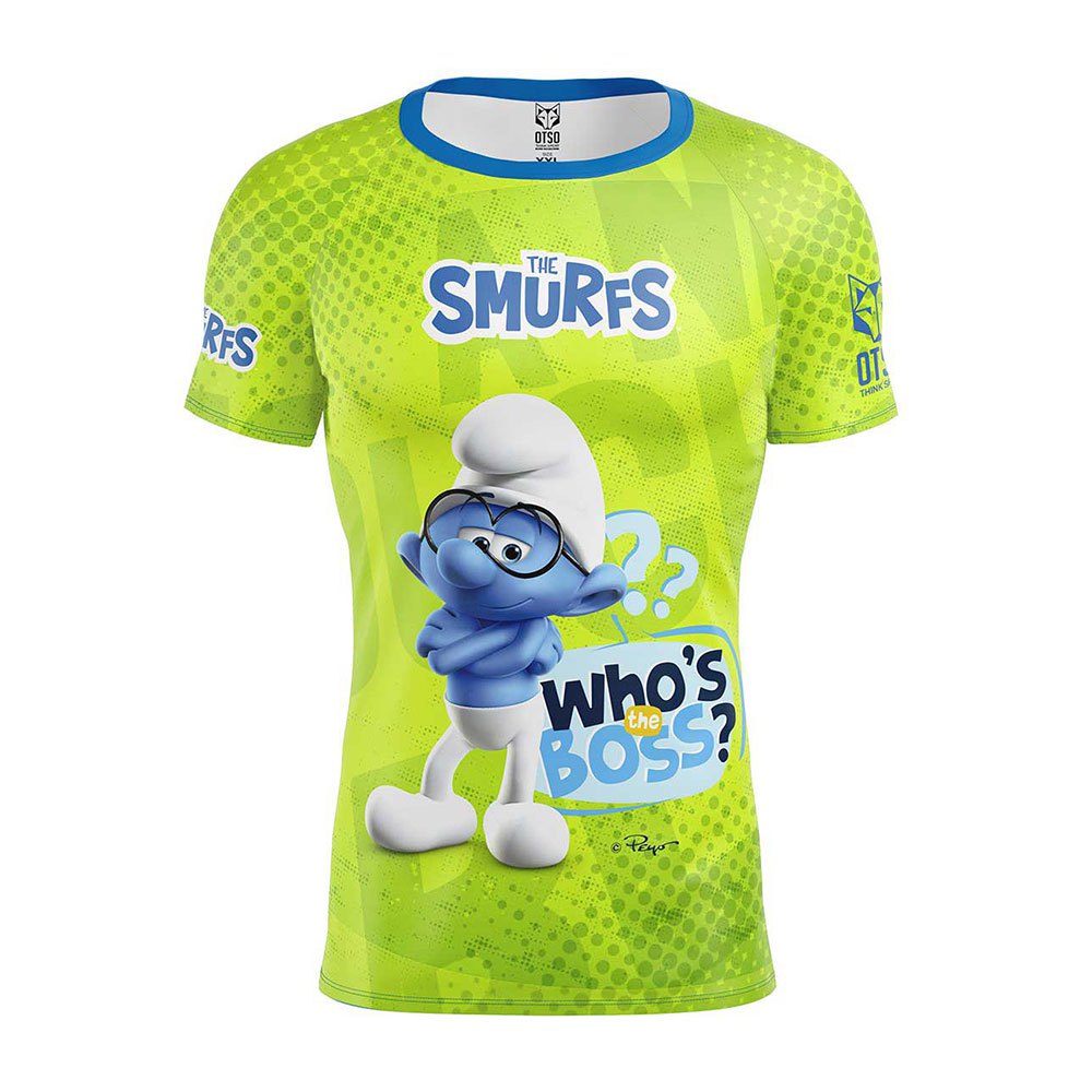 Otso Smurfs Boss Short Sleeve T-shirt Grün XL Mann von Otso