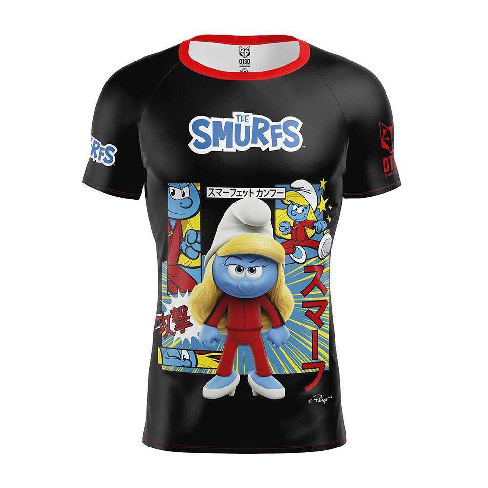 Otso Smurfs Short Sleeve T-shirt Schwarz M Mann von Otso
