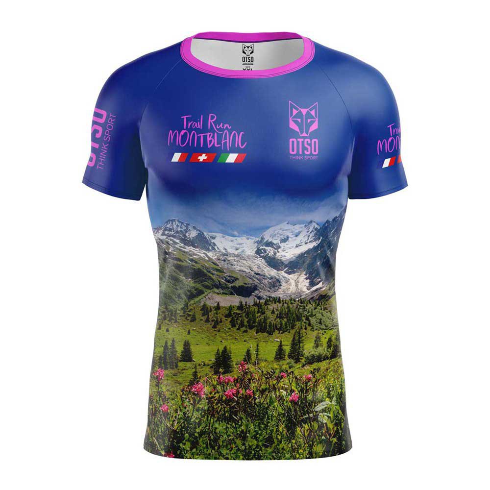 Otso Trail Run Montblanc 2023 Short Sleeve T-shirt Mehrfarbig S Mann von Otso